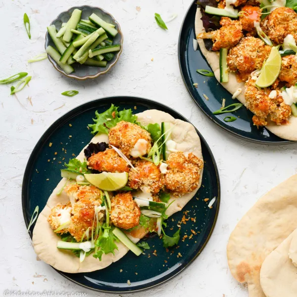 Krokante Thaise bloemkool bites