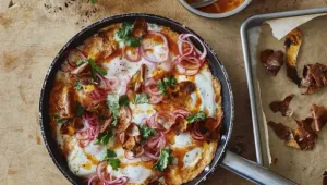Shakshuka met zoete aardappel