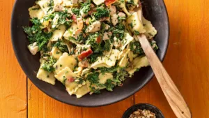 5 kazen ravioli met spinazie en kip