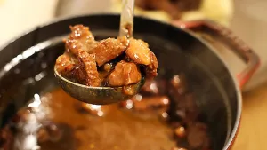 Runderstoofvlees met bier & appelstroop