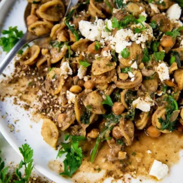 Gigli met Kikkererwten en Za'atar