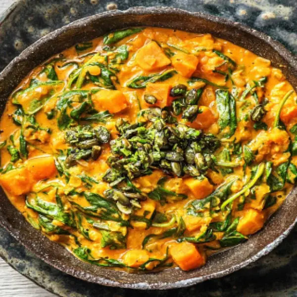 Indiase dahl met zoete aardappel