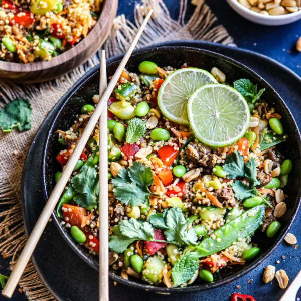 Frisse Thaise quinoa salade
